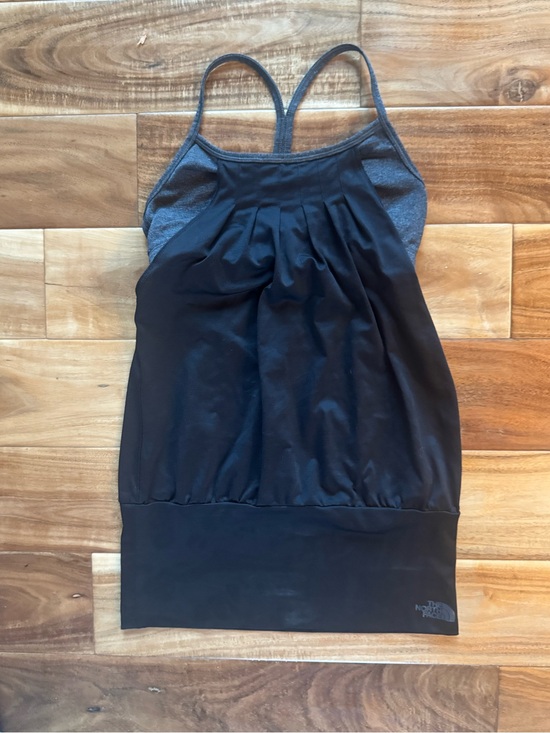 The North Face Tops - The North Face Black and Heather Gray Racerback Tank w Built in Bra